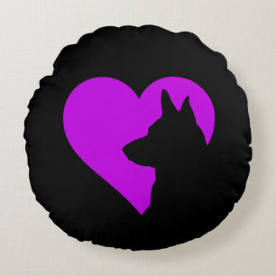 German Shepherd Rond Kussen