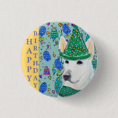 GERMAN SHEPHERD RONDE BUTTON 3,2 CM (Voorkant)