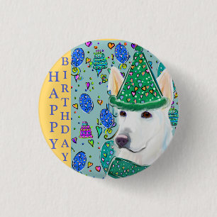 GERMAN SHEPHERD RONDE BUTTON 3,2 CM