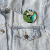 German Shepherd Ronde Button 5,7 Cm (In situ)