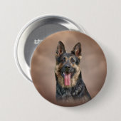 German Shepherd Ronde Button 7,6 Cm (Voorkant /achterkant)