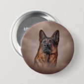 German Shepherd Ronde Button 7,6 Cm (Voorkant /achterkant)