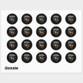German Shepherd Ronde Sticker (Vel)