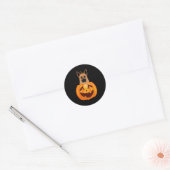 German Shepherd Ronde Sticker (Envelop)