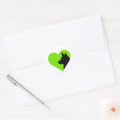 German Shepherd Ronde Sticker (Envelop)