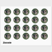 German Shepherd Ronde Sticker (Vel)