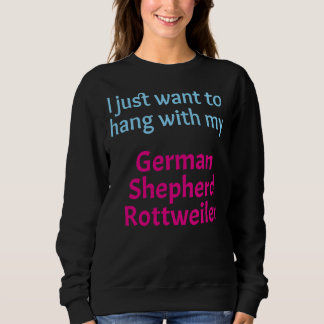 German Shepherd Rottweiler Mix ik wil alleen even  Trui