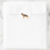 German shepherd Round Sticker (Tas)