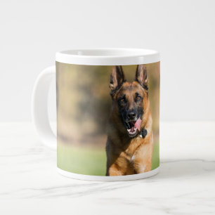 German Shepherd Running Grote Koffiekop