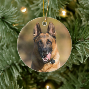 German Shepherd Running Keramisch Ornament