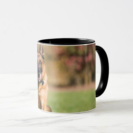 German Shepherd Running Mok (Voorkant rechts)