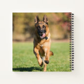 German Shepherd Running Notitieboek (Achterkant)