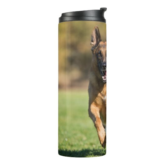 German Shepherd Running Thermosbeker (Gedraaid links)