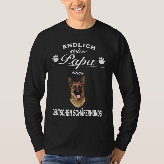 German Shepherd s  Proud Dog Dad  Shepherd T-shirt (Voorkant)