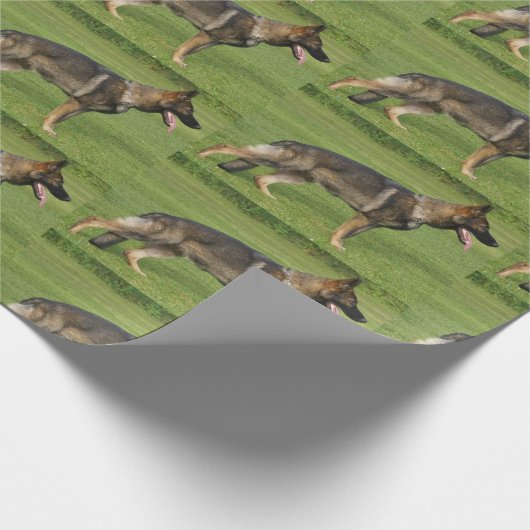 German Shepherd Sable Full Cadeaupapier (Hoek)