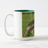 German Shepherd Sable Full Tweekleurige Koffiemok (Links)