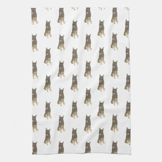 German Shepherd (Sable) Theedoek (Verticaal)