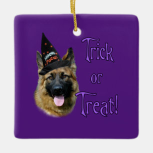 German Shepherd (sable) Trick Keramisch Ornament