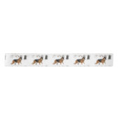 German Shepherd Satin Ribbon Satijnen Lint (Voorkant)