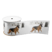 German Shepherd Satin Ribbon Satijnen Lint (Spoel)