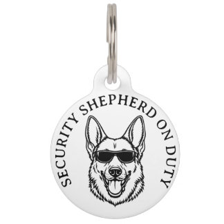German Shepherd Security ID Tag Huisdierpenning