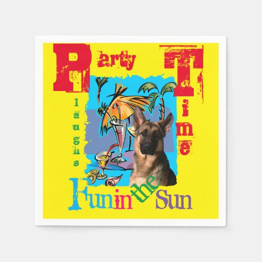 German Shepherd Servet (Voorkant)