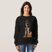 German Shepherd Shepard Dog Mam Dad Love Pet 1 Trui (Voorkant volledig)