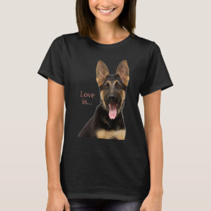 German Shepherd Shepard Dog Mam Dad Love Pet T-shirt