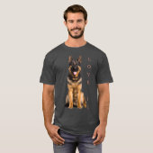 German Shepherd  Shepard Dog Mom Dad Love Pet T-shirt (Voorkant volledig)