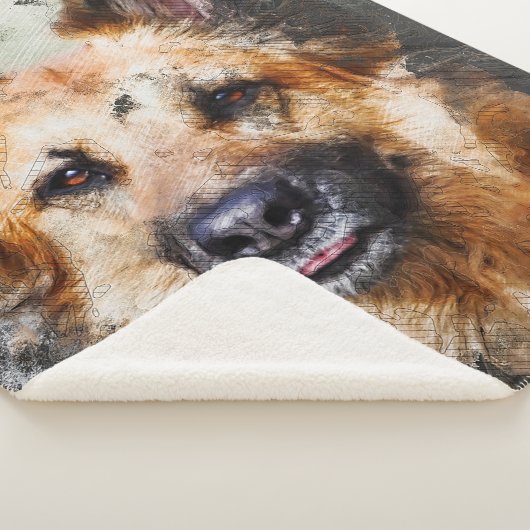 German Shepherd Sherpa Deken (3/4)