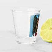 German Shepherd Shot Glas (Links)