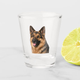 German Shepherd Shot Glass Glas