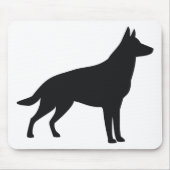 German Shepherd Silhouette Muismat (Voorkant)