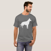 German Shepherd Silhouette T-shirt (Voorkant volledig)