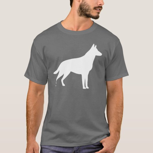 German Shepherd Silhouette T-shirt (Voorkant)