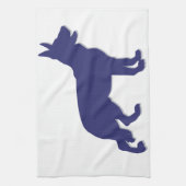 German Shepherd Silhouette Theedoek (Verticaal)