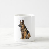 German Shepherd Sitting Koffiemok (Center)