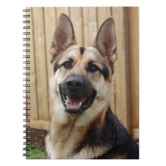 German Shepherd Sitting Notitieboek (Voorkant)