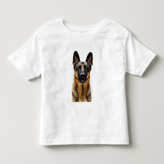 German Shepherd Sitting up Kinder Shirts (Voorkant)