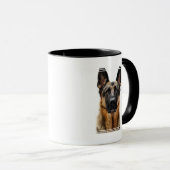 German Shepherd Sitting up Mok (Voorkant rechts)