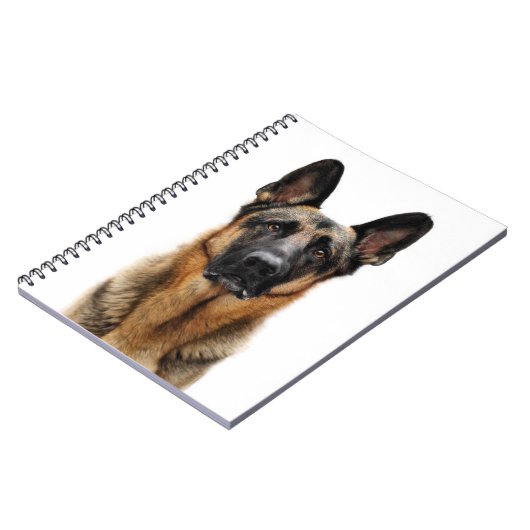 German Shepherd Sitting up Notitieboek (Linkerzijde)