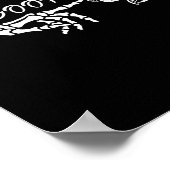 German Shepherd Skeleton Hand Boop Halloween Pet W Poster (Hoek)