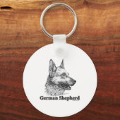 German Shepherd Sleutelhanger (Voorkant)
