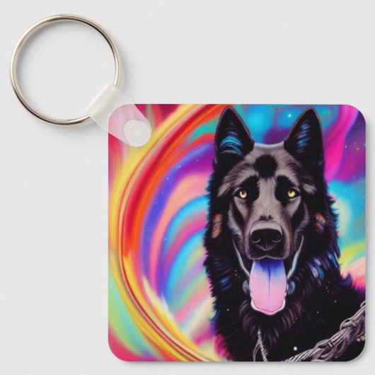 German Shepherd Sleutelhanger (Voorkant)