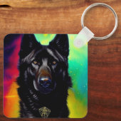 German Shepherd Sleutelhanger (Achterkant)