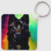 German Shepherd Sleutelhanger (Achterkant)