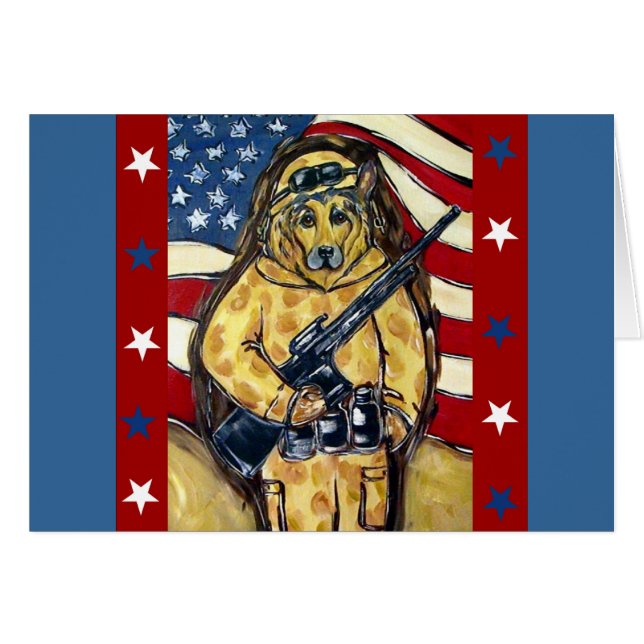 German Shepherd Soldier (Voorkant Horizontaal)