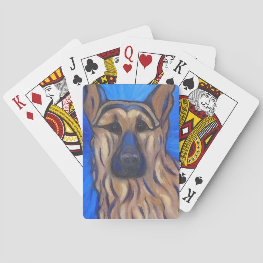 German Shepherd Speelkaarten (Achterkant)