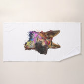 German Shepherd Splash Art Badhanddoek (Badhanddoek)