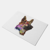 German Shepherd Splash Art Deurmat (Schuin)